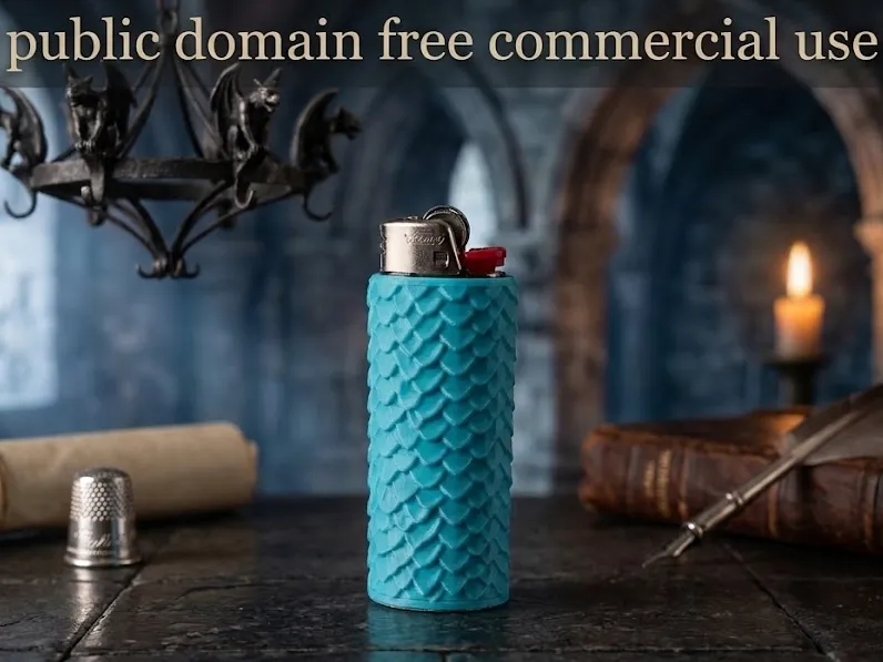 Étui à écailles de dragon pour briquet Bic