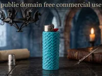 Étui à écailles de dragon pour briquet Bic — photo 1