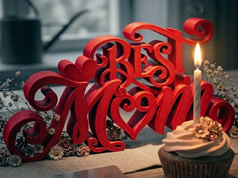 Best Mom 3D Art | Decorative Tabletop Sign