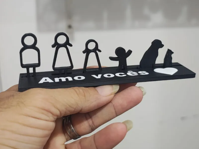 Enfeite de mesa Familia