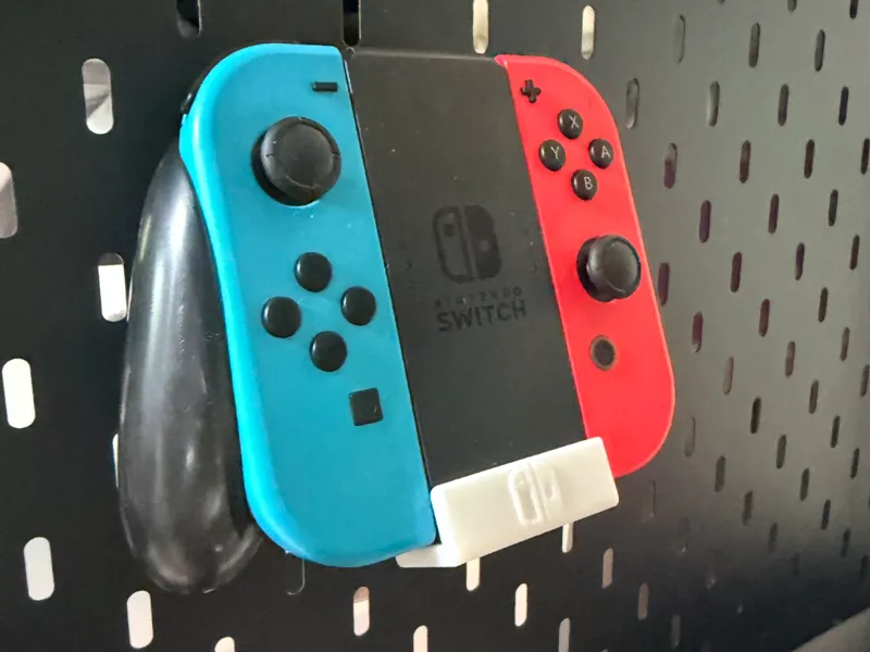 switch 手柄 洞洞板支架  （适配宜家布局的金属洞洞板）