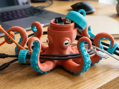 OctoDesk: The Modular Cable & Accessory Organizer