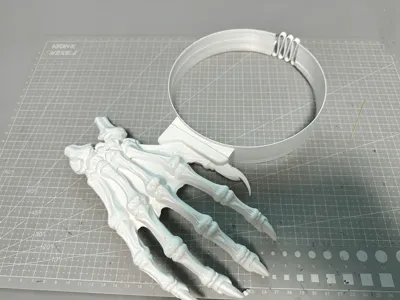 Skeleton Hand Sun Visor