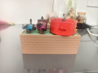 开孔器存放座