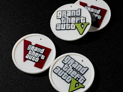 GTA6 Coin Pendant Game Coin Game Merchandise Ornament Nameplate Fidget Toy Fridge Magnet