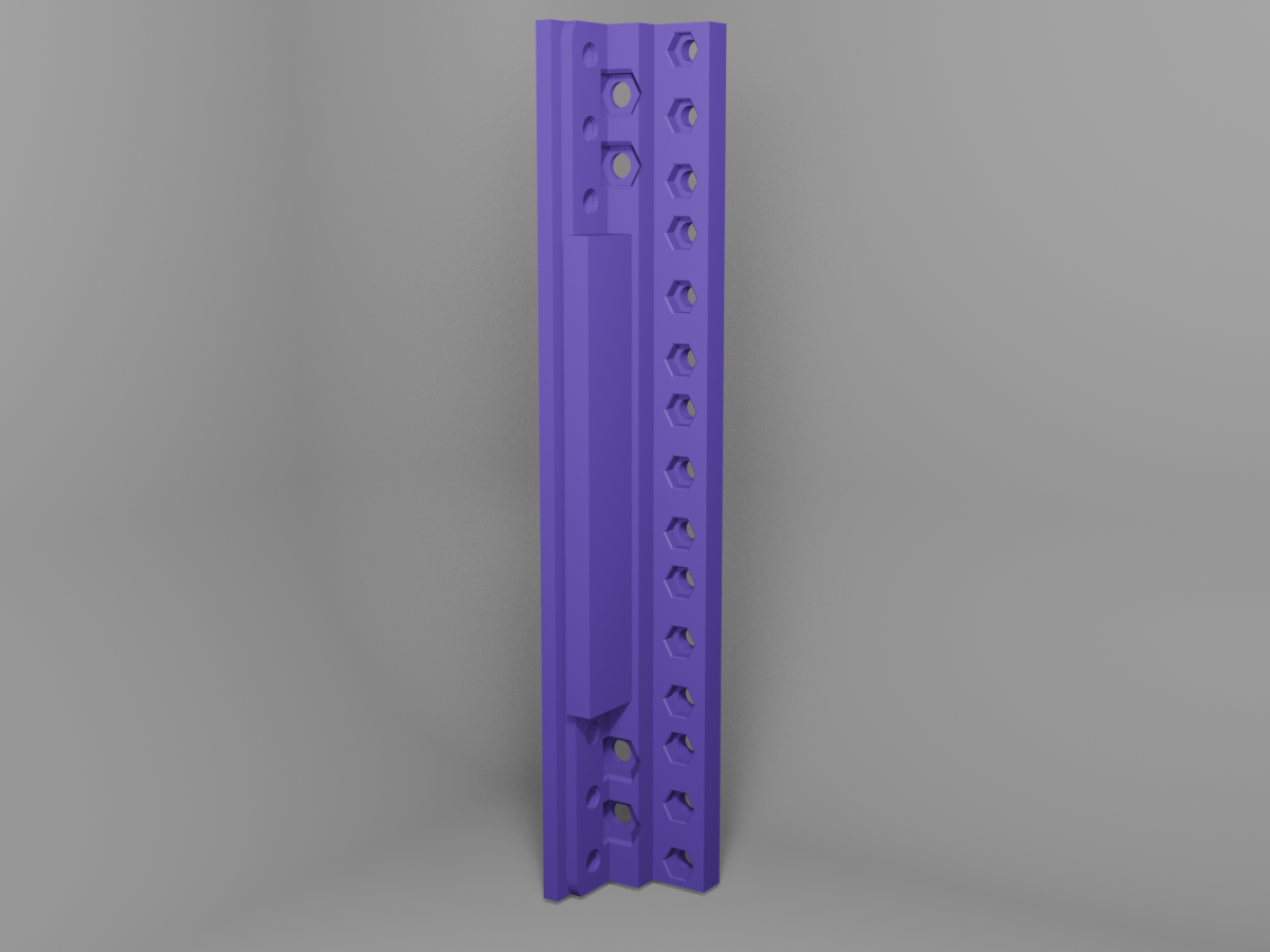 KWS rack - 5U leg with nuts (default)