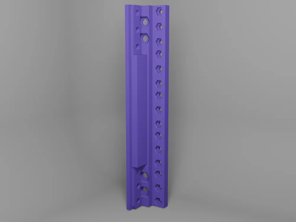KWS rack - 5U leg with nuts (default) - Free 3D Print Model - MakerWorld