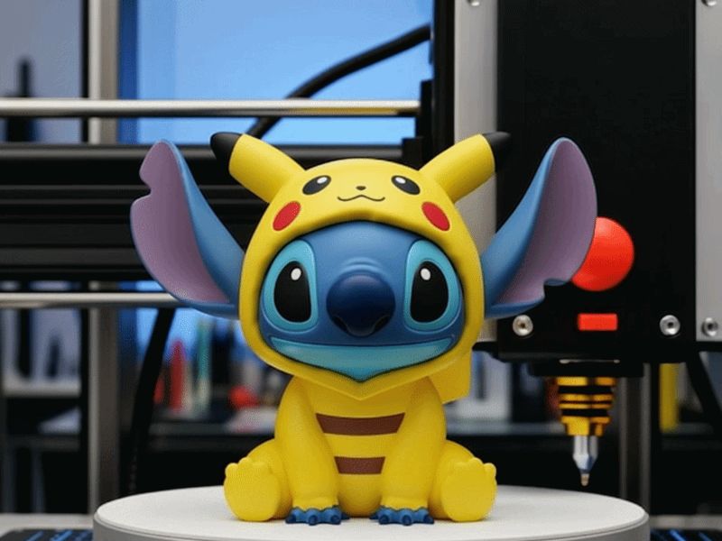 PIKACHU X STICH  DISNEY AND NINTENDO FAN ART