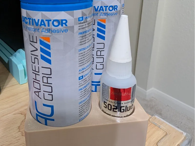 Gridfinity Adhesive Guru CA Accelerator + 502 CA