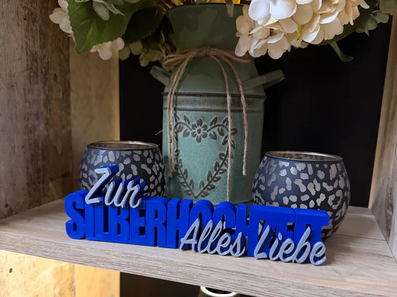 Silberhochzeit Schriftzug