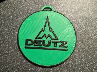 Deutz Old Logo Keychain