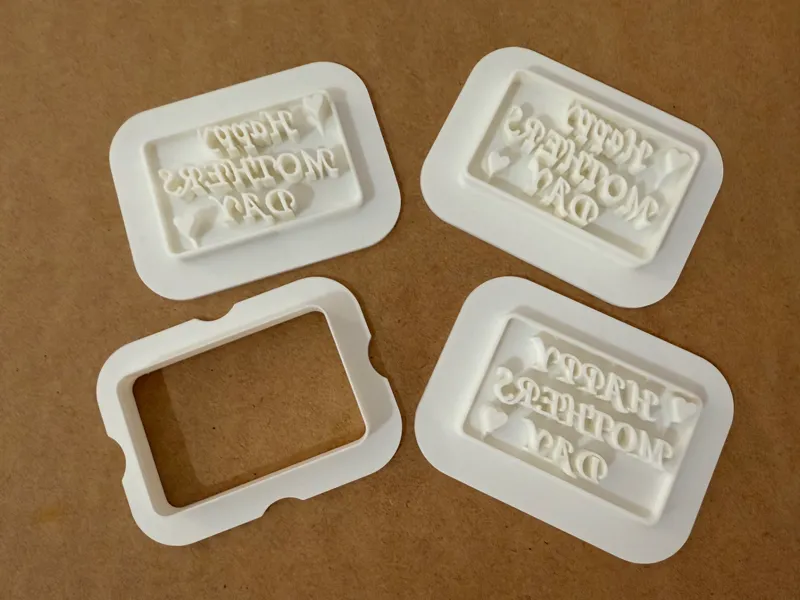 Mothers Day Cookie Cutter w/ stamps