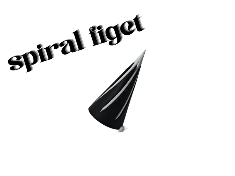 spiral fidget cone
