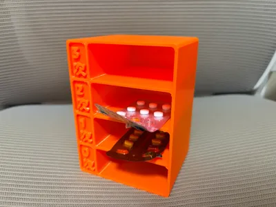 Pill Box Daily Doses Compartment Tracking Memo