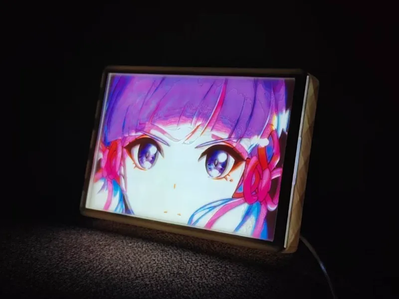 神里绫华彩色透光浮雕画