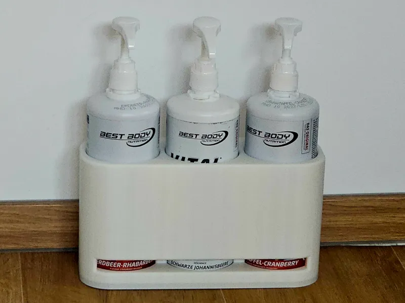 Sirup Stand for "Best Body Nutrition" Bottles