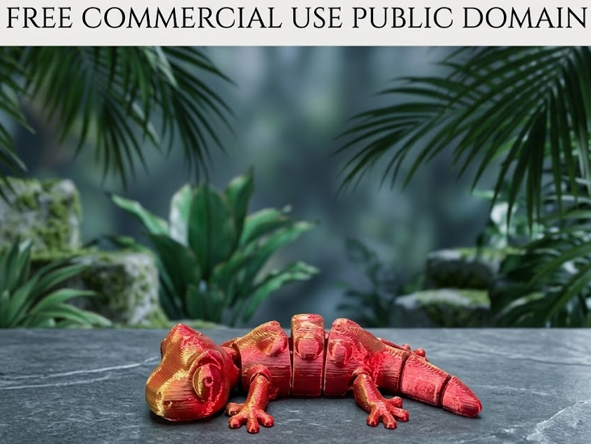 Articulated Lizard – Fully Jointed Flexi Print 