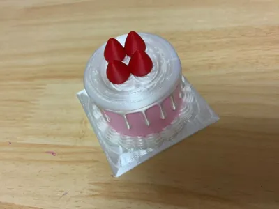 Strawberry Cream Cake Storage Box