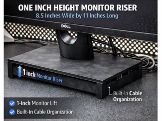 monitor 1 inch riser(8.5 by 11 inches)