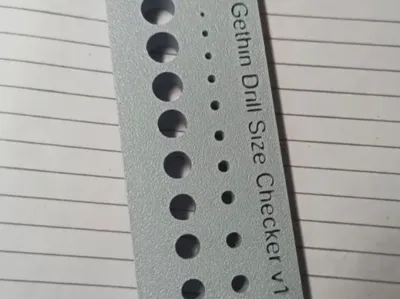 Drill Bit Size Checker 