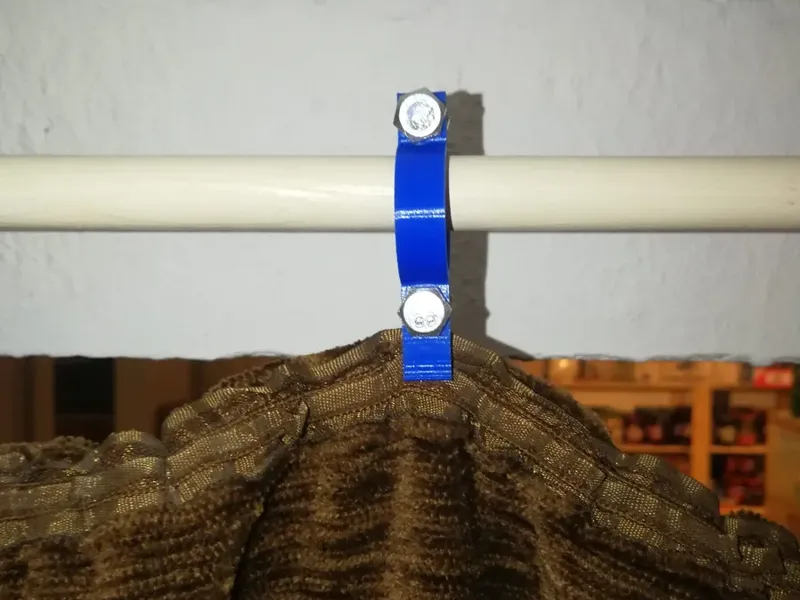 Two-Part Curtain Rod Ring (Screw-Mounted)