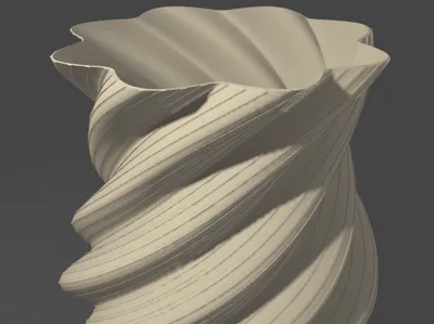 Spiral Shell Vase