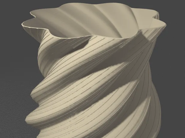 Spiral Shell Vase