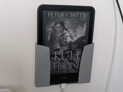 Wall mounted Kindle holder