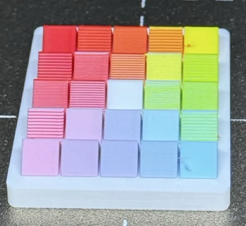 Color Cube Test Color or Colour Mixing Test cubes - Free 3D Print Model - MakerWorld