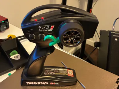 traxxas radio thumb steer