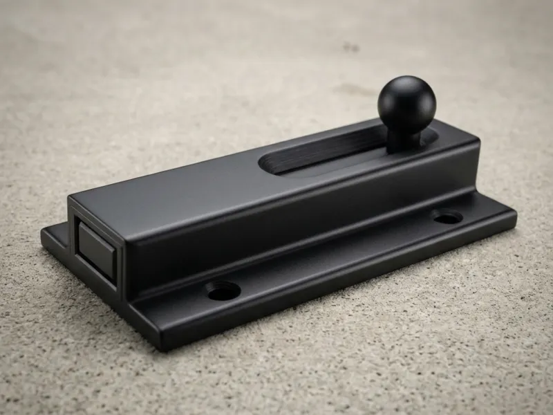Sliding lock for gate