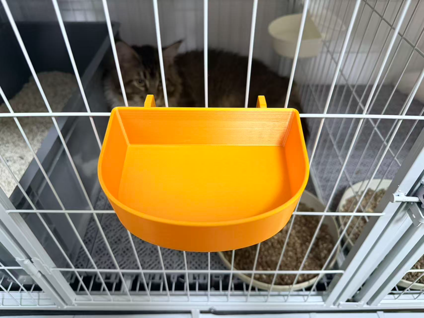 猫粮碗，可挂笼子