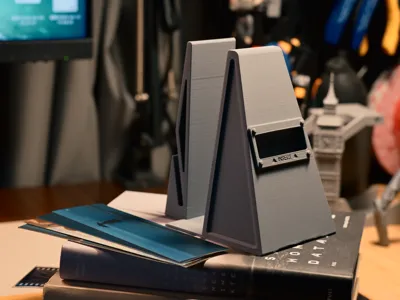 Bookend set with bookmark holder