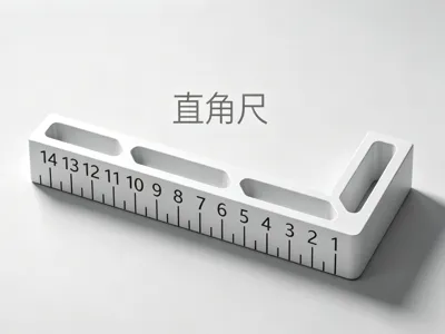 Right angle square 150mm, multi-color version available