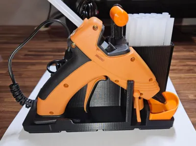 Gridfinity Stand for Gorilla Mini Hot Glue Gun