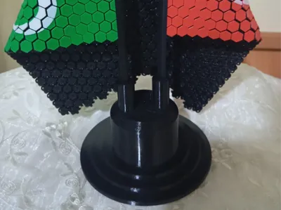 DOUBLE TABLE FLAG STAND