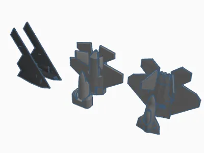 B-2 Bomber, F-22 Raptor, and F-35 Lightning II