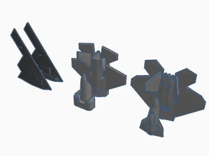 B-2 Bomber, F-22 Raptor, and F-35 Lightning II