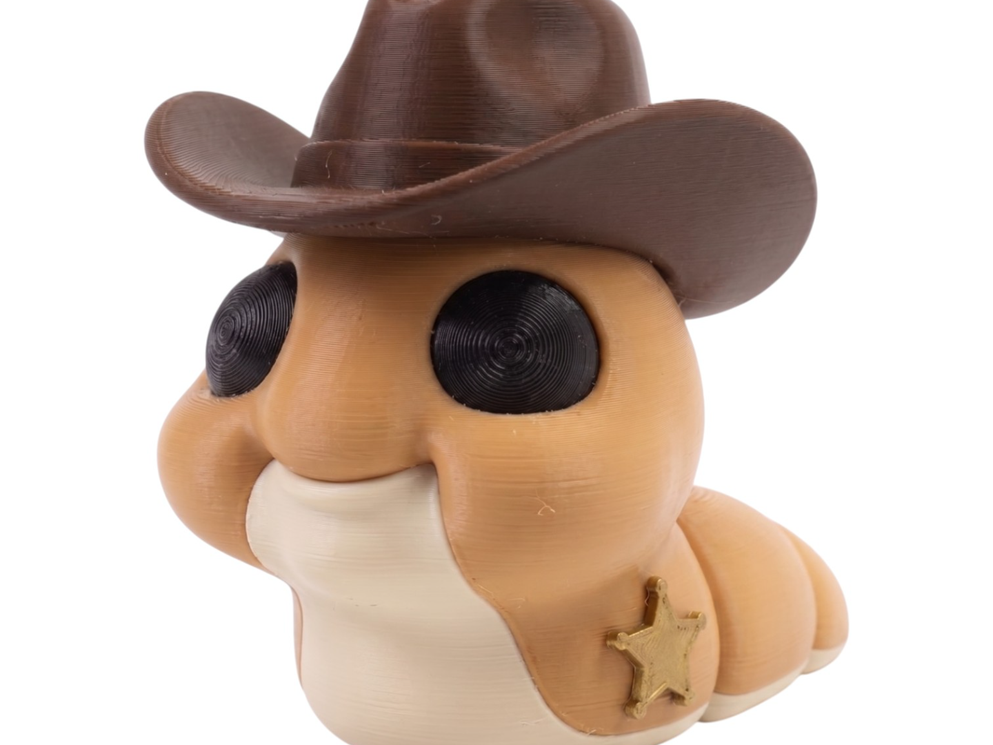 FlexiSlugs Cowboy - Flexi Articulated Slug STL