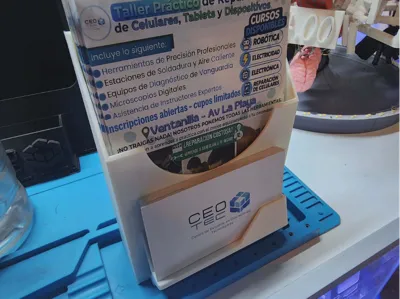 flyer and card holder