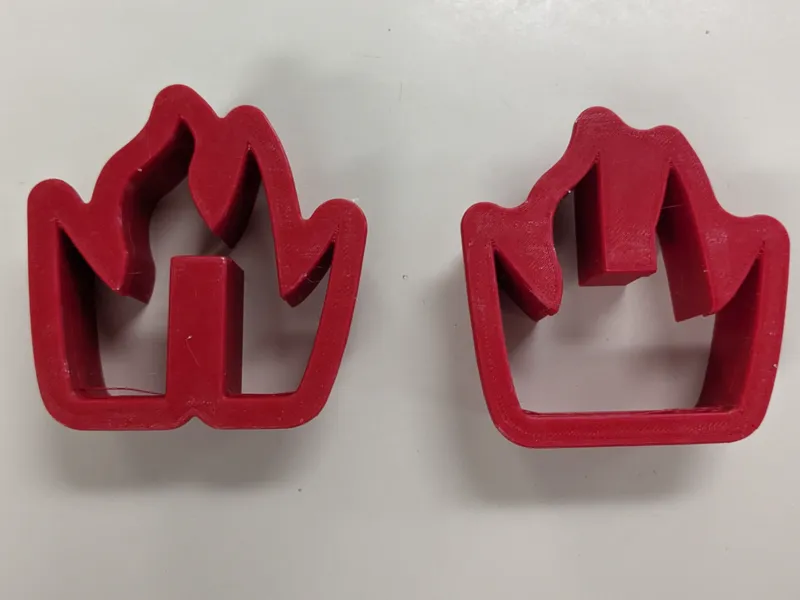 3D Fire Cookie Cutter