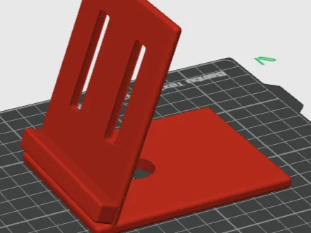 Simple Phone Stand with Cable Hole & Slots