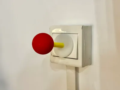 Cartoon-style switch handle