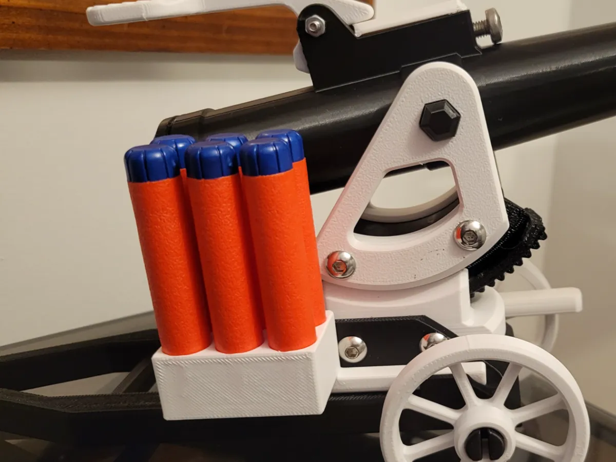 Range-fléchettes pour blaster à mousse