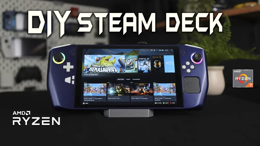 Zendeck Diy AMD PC Gaming Handheld - Free 3D Print Model - MakerWorld