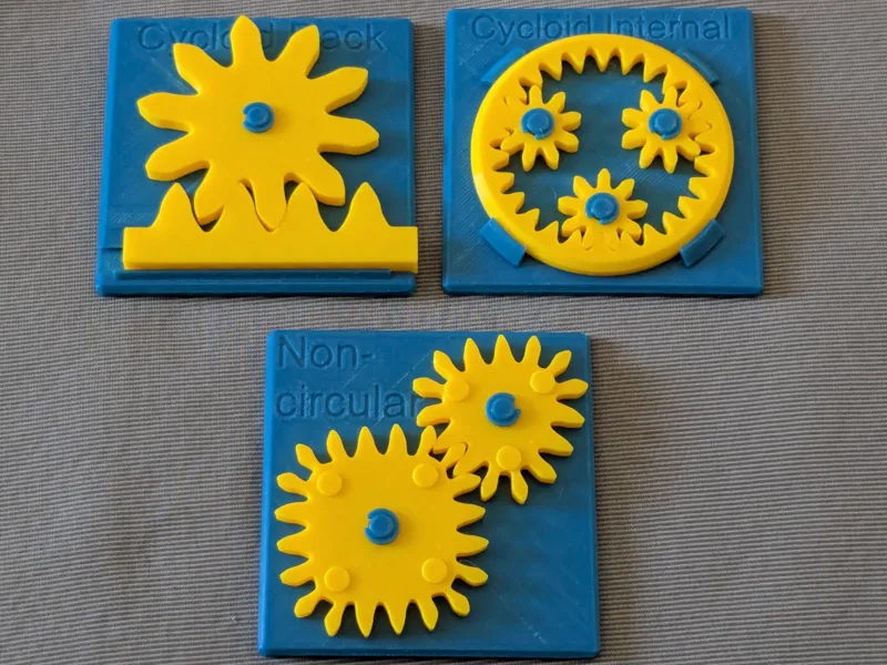 Cycloid Gear Variants - Educational Model