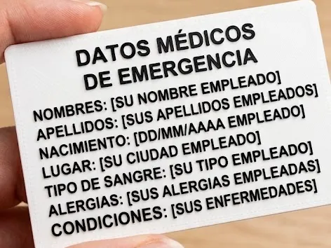 Emergency Medical ID Card | Customizable | AMS