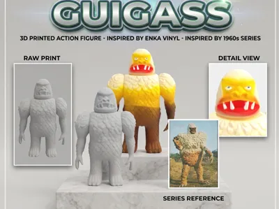 GUIGASS Ultraman Kaiju Sofubi 3D From the TV Series