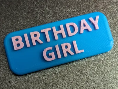 Birthday Girl Pin