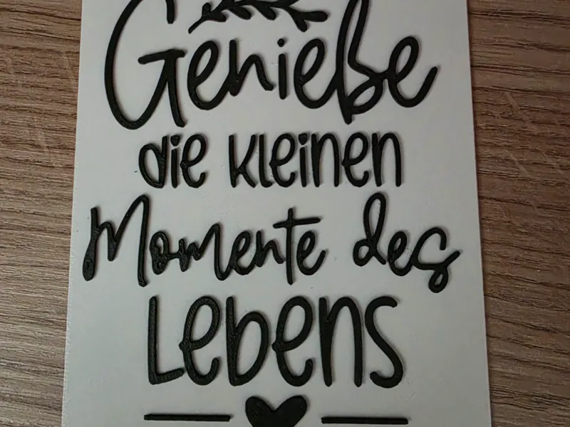 Spruchkarte "Genieße die Momente"
